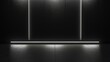 © Matthew - minimalist black empty room interior with white light