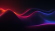 futuristic wave background featuring dark black tones with luminous glowing light effects and sparkling highlights