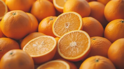 Wall Mural - fresh oranges background