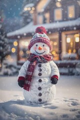 Poster - Snowman in a Winter Wonderland