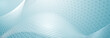 © Olga Moonlight - Abstract background made of halftone dots and thin curved lines in light blue colors