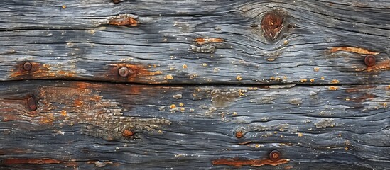 Canvas Print - A detailed shot of rusted wood, showcasing its texture and decay on a flooring surface