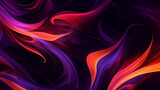 Fototapeta  - Vivid Purple and Orange Abstract Flame Design