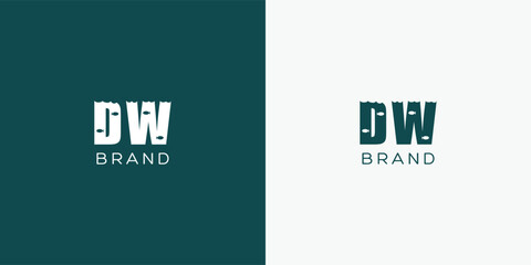 DW Letters vector logo design