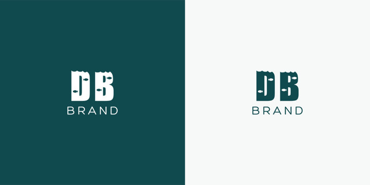 DB Letters vector logo design