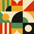 © Ipsita - Beautiful Bauhaus style geometric vector designs for wallpaper and wall art