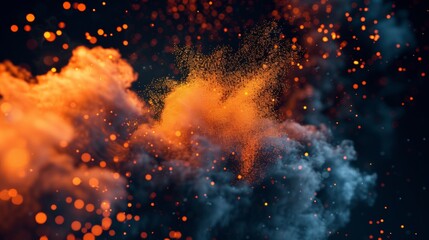 abstract background explosion liquid particles