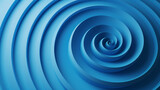 Fototapeta Przestrzenne - A sleek plastic blue spiral.