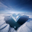 © Marina - Polar Embrace: Iceberg's Heart in the Arctic