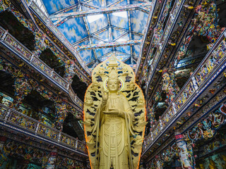 Linh Phuoc Pagoda or Ve Chai Pagoda is a buddhist dragon temple in Dalat city in Vietnam