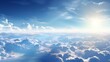 heaven over clouds inspirational wallpaper