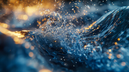 Wall Mural - abstract, pattern, blue, water, background