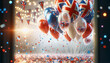 Confetti-Filled Balloons and Union Jack Bunting: A British Celebration