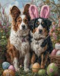 Easter Egg Hunt: Dogs in Bunny Ears

