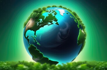 International Mother Earth Day, World Forest Day, energy saving, forest conservation, planet earth, forests and oceans, blue globe