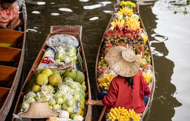 Sticker - THAILAND RATCHABURI DAMNOEN SATUAK FLOATING MARKET