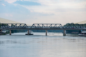 Canvas Print - THAILAND RATCHABURI CITY CHULALONGKORN BRIDGE