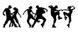 © iamabduss - Street Dance Silhouettes - Hip Hop Couple in Action