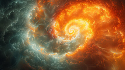 Wall Mural - Galaxy Spiral and deep space vortex. Background of astronomy concept and science fiction, 3D whirl and whirlpool. Swirling gravitational waves. Supernova cosmos cycle and astral nebula loop 