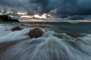 Wall Mural - storm over the sea