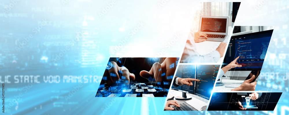 Computer programming, coding and AI artificial intelligence software ...