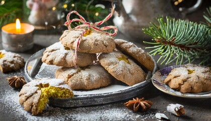 Poster - soft ginger cookies with cracks