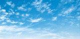 Fototapeta Łazienka - blue sky with white cloud background