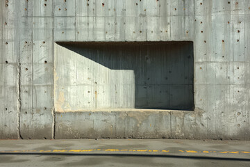 Wall Mural - a shadow of an object on a plain wall, using negative space to define the object’s shape. concept of