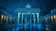 Berlin's Brandenburg Gate shines in its classic splendor.
