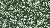 Fototapeta Sypialnia - seamless background with coniferous branches pattern, coniferous, fir, 