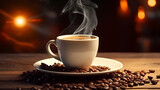 Fototapeta  - Coffee commercial shooting PPT background poster wallpaper web page