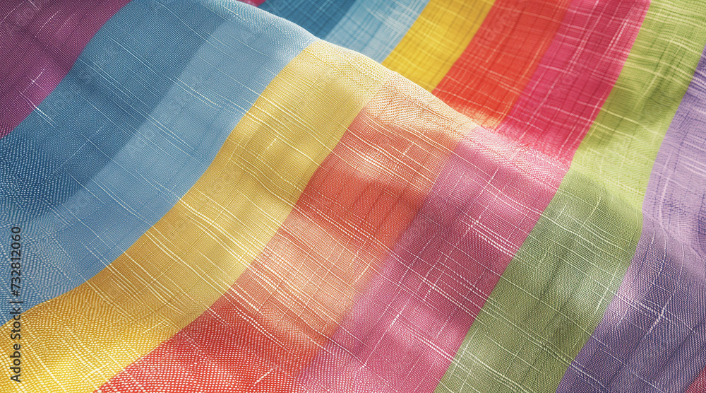 Rainbow flag pattern on fabric texture for LGBT pride for transgender ...