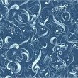 © Dominique - abstract patterns music, Seamless tile pattern AI art
