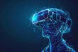 Vr headset concept Showcasing the immersive experience of virtual reality With elements of futuristic technology and the exploration of digital worlds