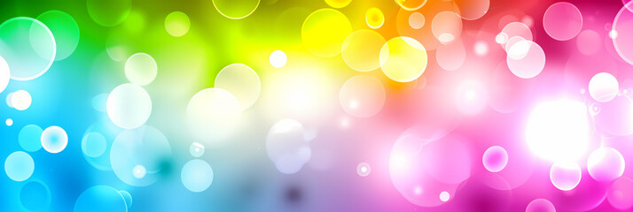 Wall Mural - Abstract Colorful Bokeh Lights Background for Festive Occasions