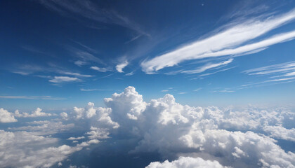 Canvas Print - abstract cloudscape: a play of light and shadow in the sky