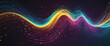 Dynamic Particle Wave Abstract Sound Visualization Background