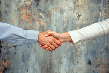 Handshake between two professionals