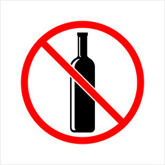 Wall Mural - No Alcohol Sign Design