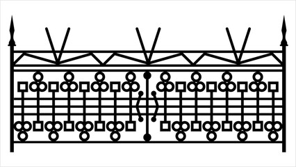 Wall Mural - Fence Icon Y_2202003