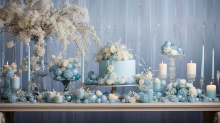 Enchanting blue ambiance, a celebration of this serene color