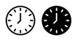 Schedule Vector Icon Set. Alarm clock vector symbol for UI design.