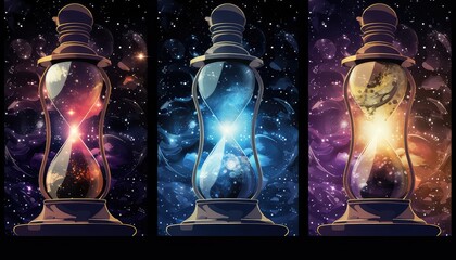 Wall Mural - hourglass galaxy and cosmos space in bright