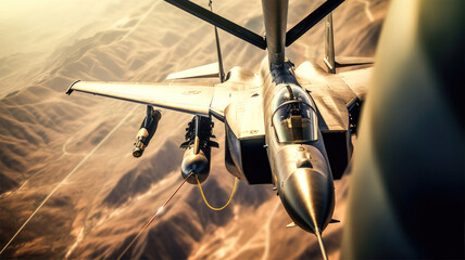 Fighter Jet Refueling in Mid-Air: A Cle Up