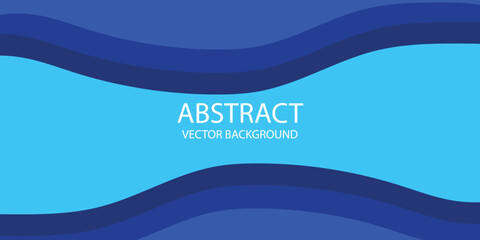 Paper layer circle blue abstract background. Curves and lines use for banner