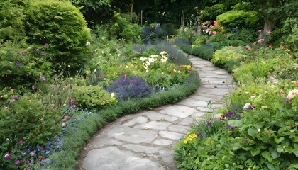 Wall Mural - stone path in the garden