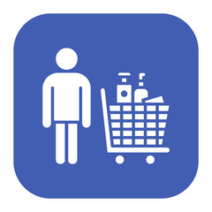 Poster - Shopping Items Icon