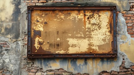 Poster - Old sign on old wall