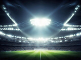 Fototapeta Sport - Stadium flash light background	