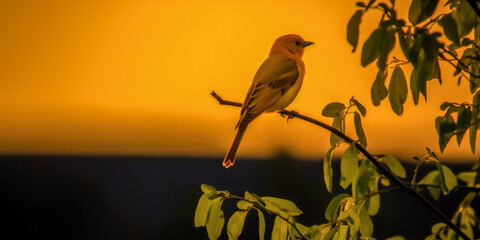 Canvas Print - Closeup of a bird